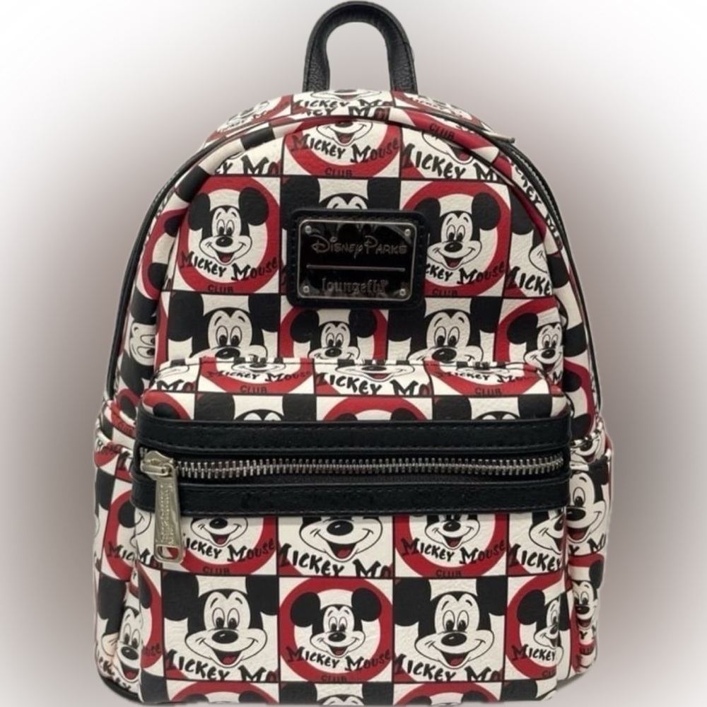 Disney Parks Loungefly Mickey Mouse Club Mouseketeer Mini Backpack.